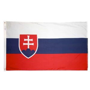 Nylon Slovak Republic Flag Grommets Finish