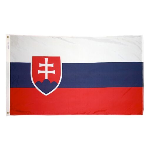 Nylon Slovak Republic Flag Grommets Finish