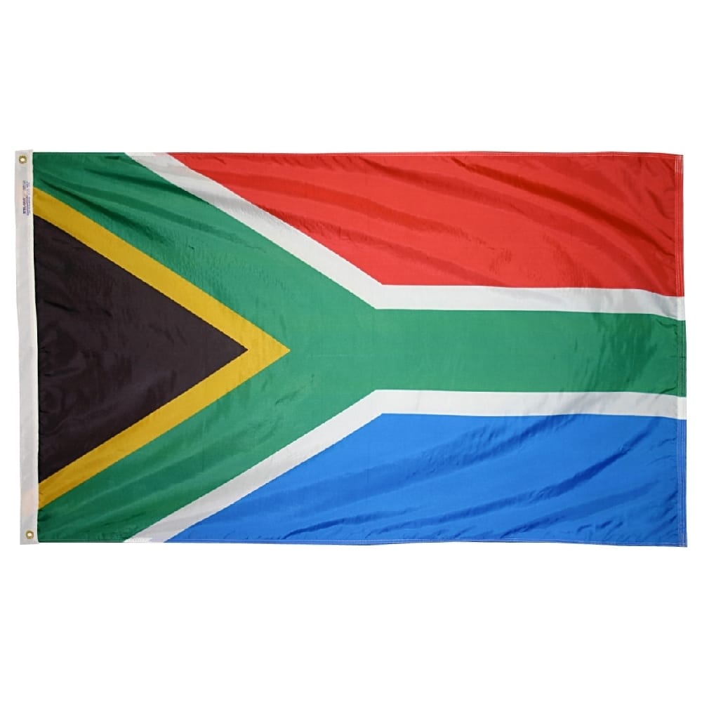 South Africa Flag - Grommets 2 Nylon South Africa Flag Grommets Finish