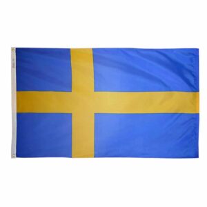 Nylon Sweden Flag Grommets Finish