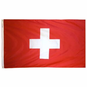 Nylon Switzerland Flag Grommets Finish