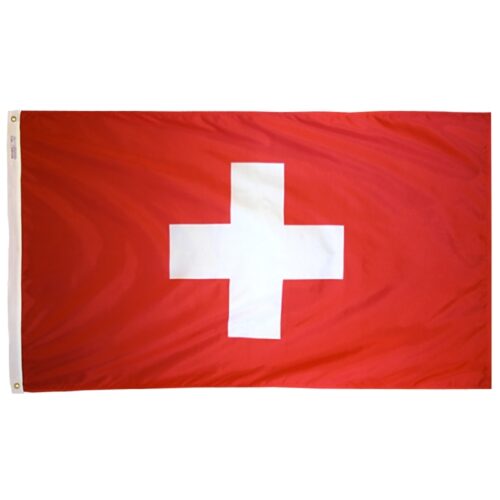 Nylon Switzerland Flag Grommets Finish