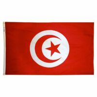 Tunisia Flag - Grommets