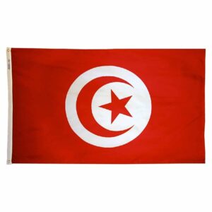 Nylon Tunisia Flag Grommets Finish