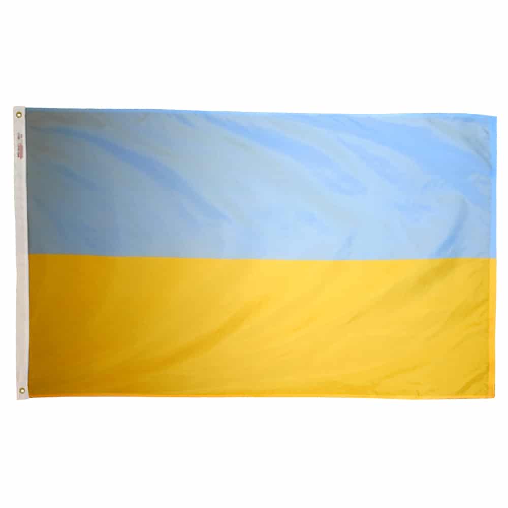 Ukraine Flag - Grommets 2 Nylon Ukraine Flag Grommets Finish