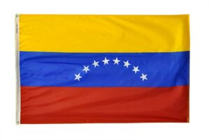 Nylon Venezuela Civil Flag Grommets Finish