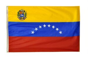 Nylon Venezuela Government Flag Grommets Finish