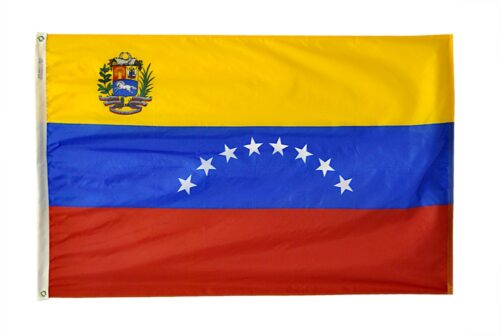 Nylon Venezuela Government Flag Grommets Finish