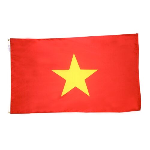 Nylon Vietnam Flag Grommets Finish
