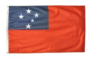 Nylon Samoa Flag Grommets Finish