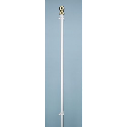 6 Foot 1 Piece Silver Spinning Pole With Ball