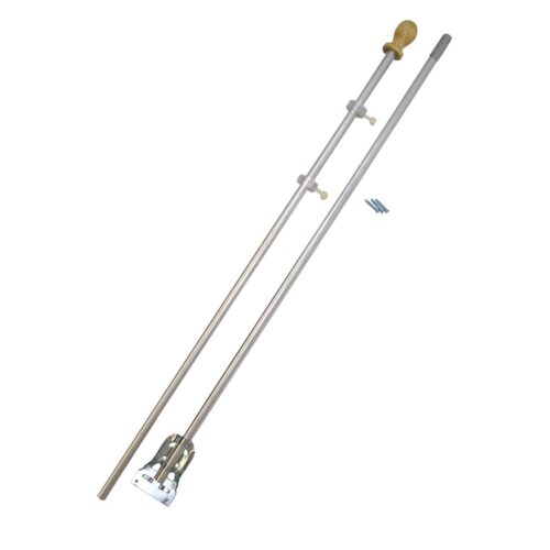6 Foot X 3/4 Inch Aluminum Pole Mounting Kit W/ Ball Top