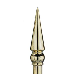 85g 8 Inch Brass Plated Round Spear