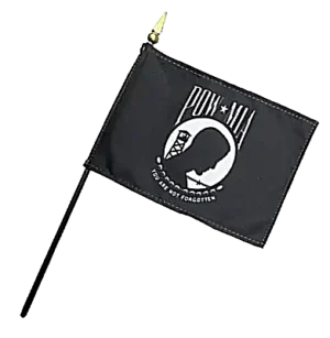 8x12 IN POW-MIA Stick Flag Finish