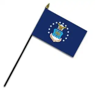 8x12 Inch US Air Force Stick Flag