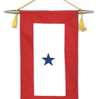Blue Star Service Flag - Pole Hem