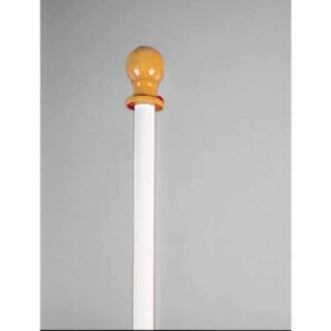 Fiberglass 5 X 1 Inch Pole W/ball 6pk