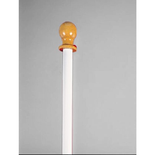 Fiberglass 5 X 1 Inch Pole W/ball 6pk