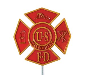 US Firefighter Grave Marker - Plastic
