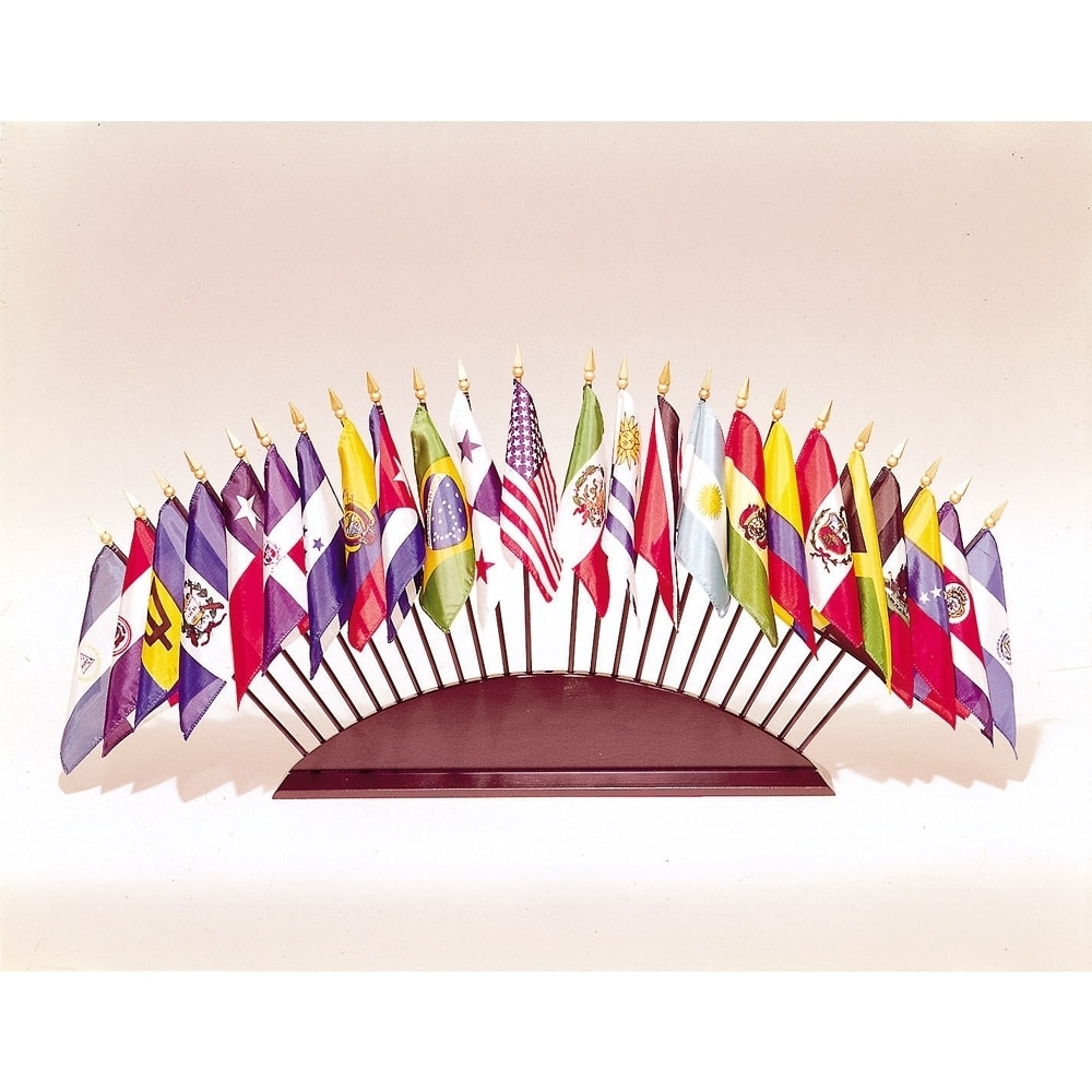 36 Hole Flag Display Base – Brown 2 36 Hole Flag Display Base Brown