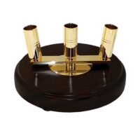 Signature Three Hole Floor Stand - Mahogany