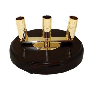 Signature Three Hole Floor Stand Mahogany