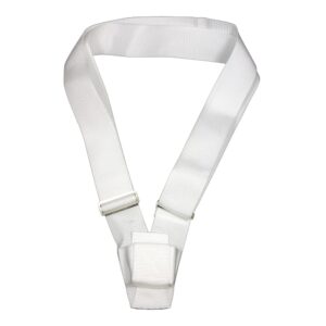 Single Strap Web Belt White