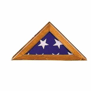 Plexiglass Flag Case Walnut