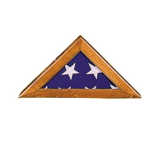 Plexiglass Flag Case Walnut