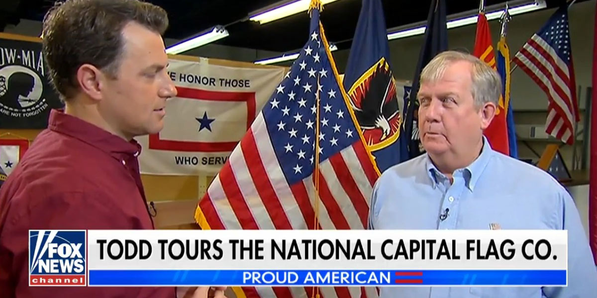 Fox & Friends visits National Capital Flag