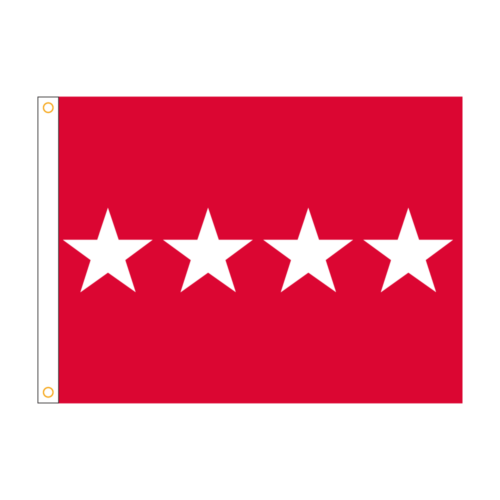 Army 4 Star General Officer Flag Grommets Finish