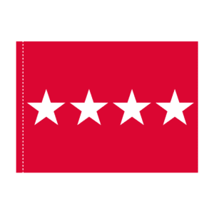 Army 4 Star General Officer Flag Pole Hem Finish