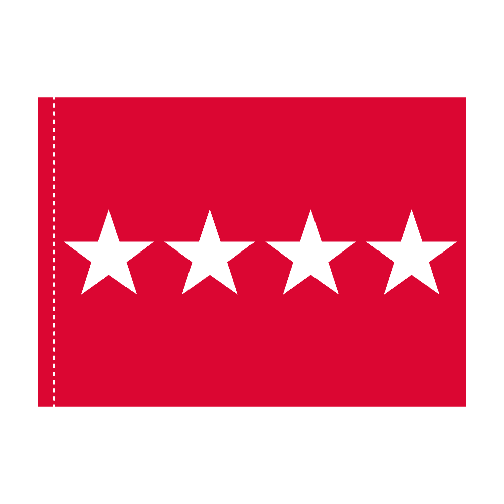 Army 4 Star General Officer Flag - Pole Hem 2 Army 4 Star General Officer Flag Pole Hem Finish