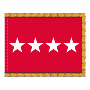 Army 4 Star General Officer Flag Fringe Finish