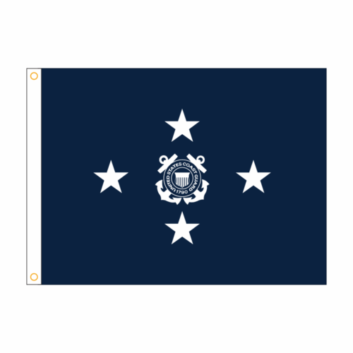 3x4 coast guard blue four star hg