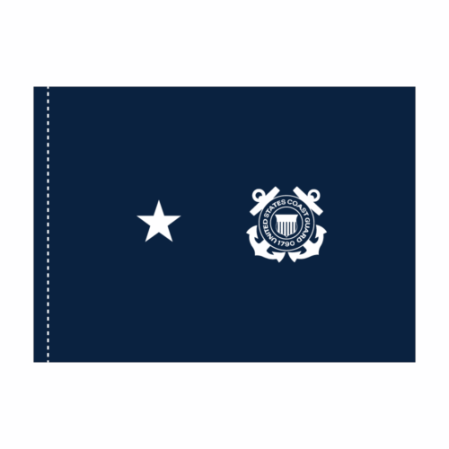 3x4 coast guard blue one star ph