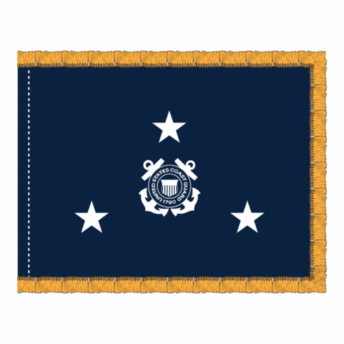 3x4 coast guard blue three star phf