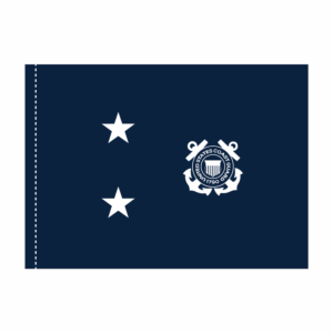 USCG 2 Star Blue Admiral Flag