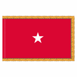 Army 1 Star General Officer Flag Fringe Finish