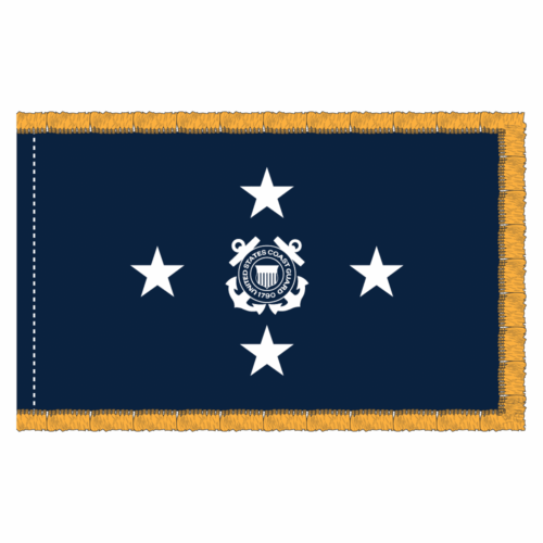 3x5 coast guard blue four star phf