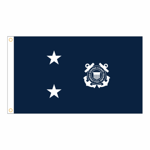 3x5 coast guard blue two star hg