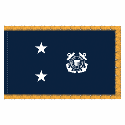 3x5 coast guard blue two star phf