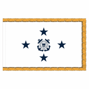 3x5 coast guard white four star phf