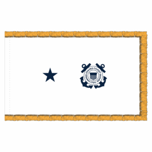 3x5 coast guard white one star phf