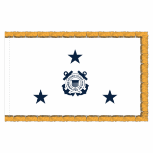 3x5 coast guard white three star phf