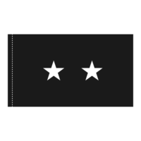 US Space Force 2 Star General Officer Flag - Pole Hem