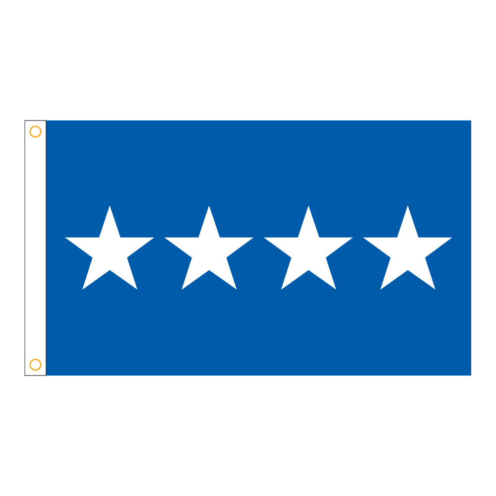 USAF 4 Star General Officer Flag - Grommets 2 USAF 4 Star General Officer Flag - Grommets