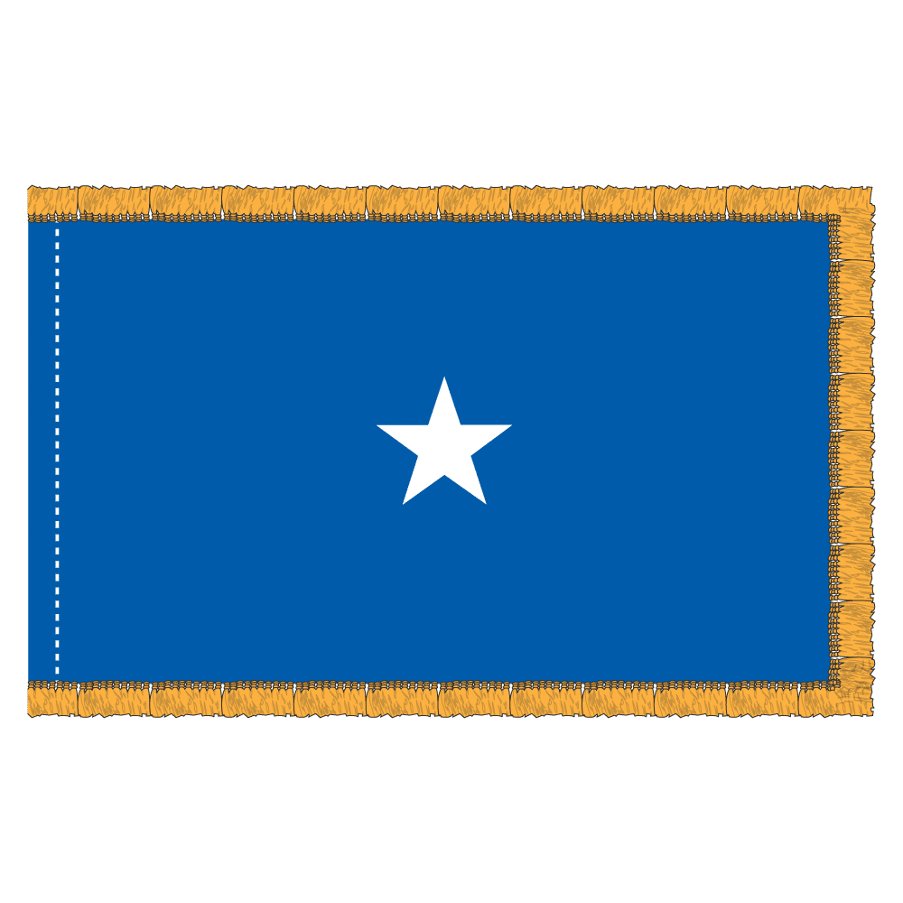 USAF 1 Star General Officer Flag - Fringe 2 USAF 1 Star General Officer Flag Fringe