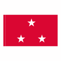 USMC 3 Star General Officer Flag - Pole Hem