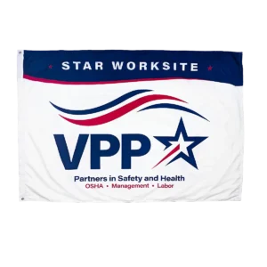 National Capital Flag - OSHA VPP Star Worksite Flag Grommets